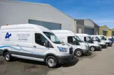 Vans outside Arrowsmith Marlowe